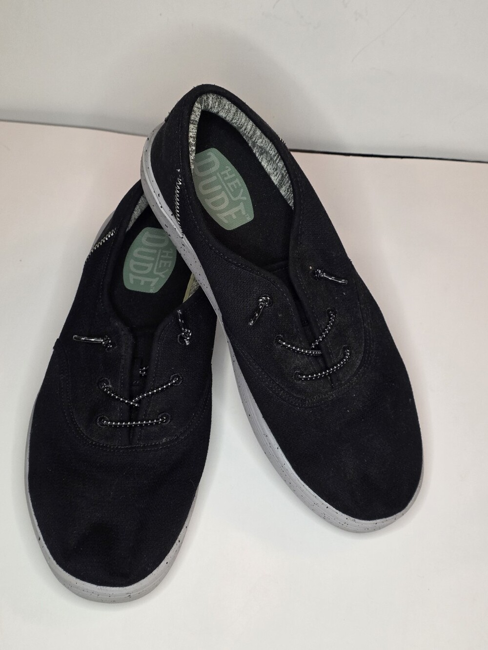 GUC Mens Hey Dude Conway M Sport Mesh Shoes Sz 11 Black 40393-001